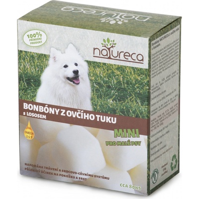 Natureca bonbony z ovčího tuku s lososem Mini 250 g