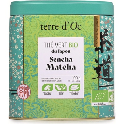 Terre d'Oc Sencha Matcha BIO Zelený čaj, 100 g