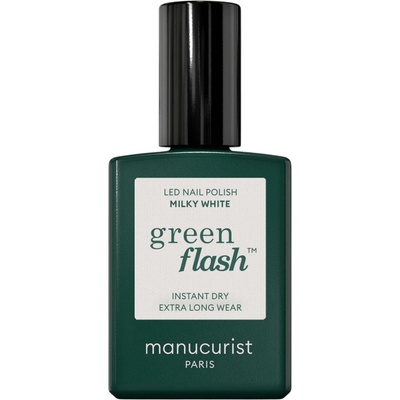 Manucurist Gélový lak na nechty Green Flash ™ LED Nail Polish 15 ml Milky White