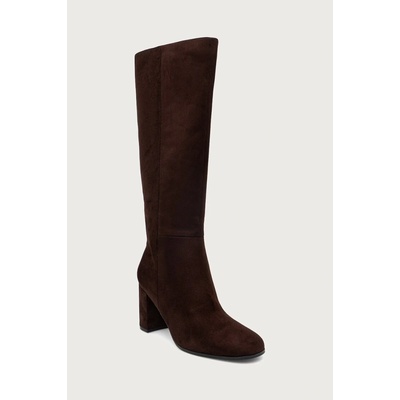 Guess kozačky nad kolena dámské BRAXEN FLFBRN.SUE11.BROWN
