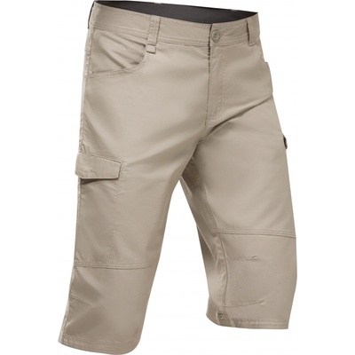 Quechua pánske turistické bermudy NH500 béžová