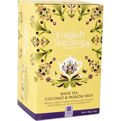 English Tea Shop Bílý čaj s kokosem a mučenkou 20 sáčků 40 g