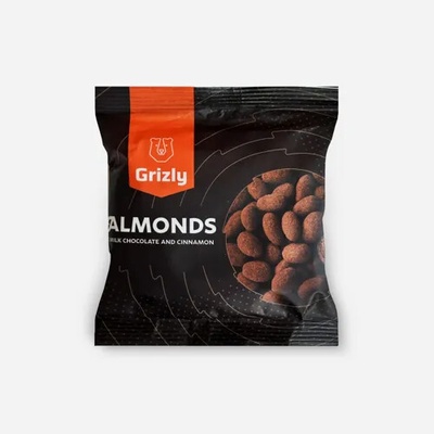 GRIZLY Mandle v mléčné čokoládě obalené skořicí 6 x 50 g