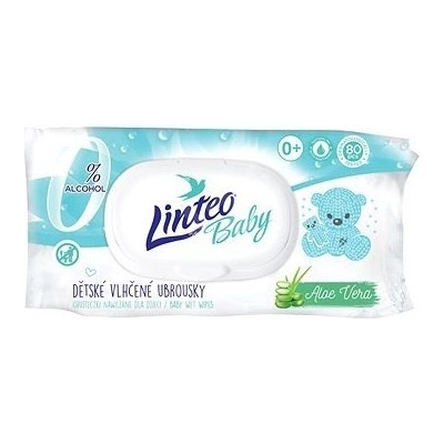Linteo Baby vlhčené ubrousky Aloe Vera 80 ks – Hledejceny.cz