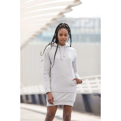 Just Hoods mikinové šaty Hoodie tryskáčově černá