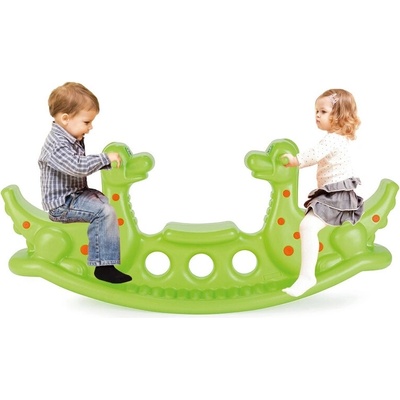 Woopie víceúčelová houpačka dinosaurus pro více dětí světle zelená