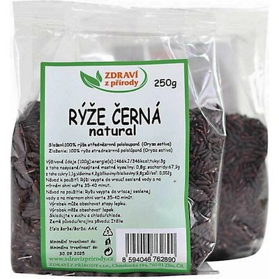 Zdraví z přírody rýže černá 250 g