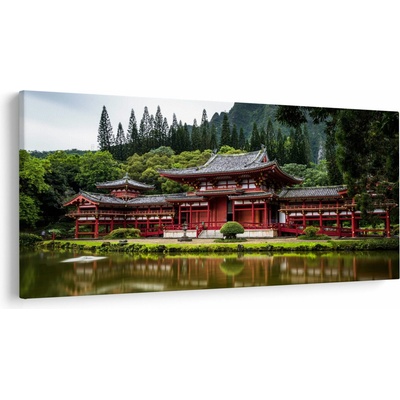 Obraz - čínska architektúra, jednodielne 250x125 cm