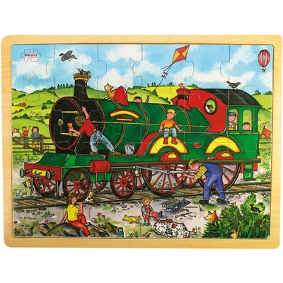 Bigjigs toys Vlak 24 dielov