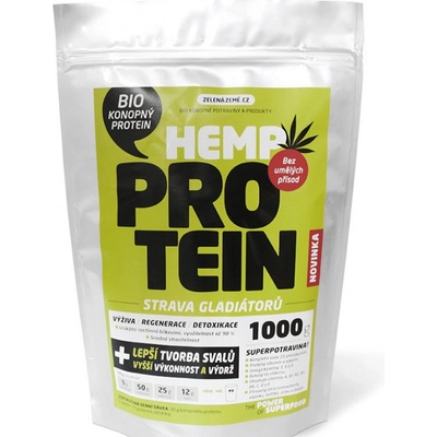 Zelená Země konopný proteín BIO 1000 g