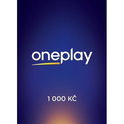 Předplacená digitální karta TV Nova - Oneplay 1000 Kč (online kód)