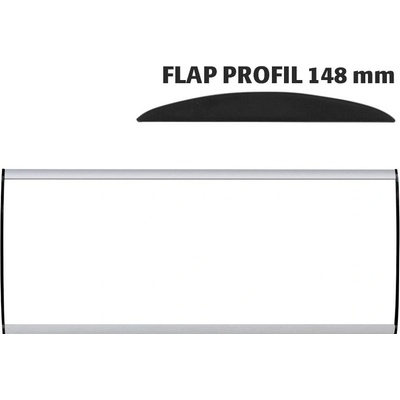 A-Z Reklama CZ Orientační nástěnná tabulka 148 × 400 mm - Flap Profil – kód UDS148NA40