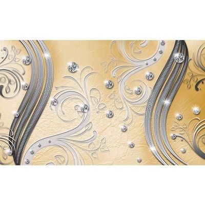 Preinterier FT4619 Fototapeta na stenu Žlto diamantový ornament vlies 104cm x 70cm