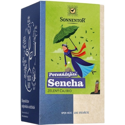 Sonnentor Povznášející Sencha bio zelený čaj 21,6 g