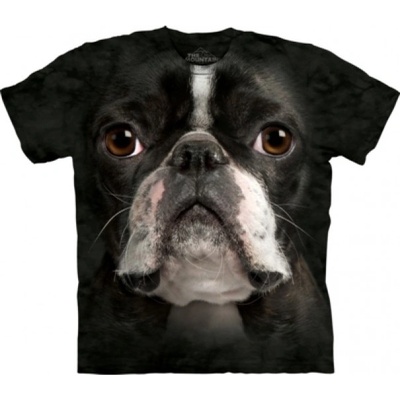 The Mountain Boston Terrier Face čierne
