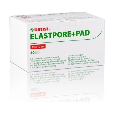 Elastpore+PAD sterilní náplast 10 x 15 cm 50 ks