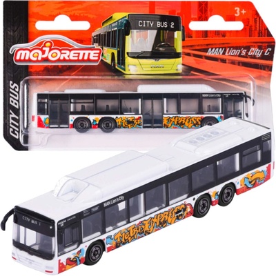 Majorette Městské vozidlo MAN Lion's City C Bílý autobus