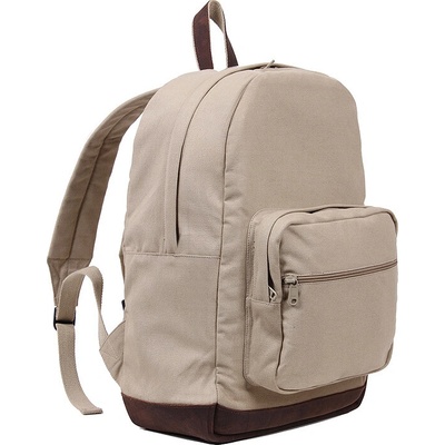 ROTHCO ruksak VINTAGE TEARDROP kožené prvky KHAKI