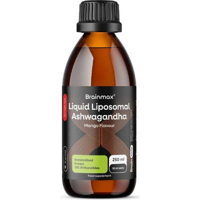 BrainMax® Liquid Liposomal Ahwagandha, Mango, 250 ml