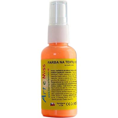 Artemiss Farba na textil v spreji 72 neón oranžová svetla 100 g