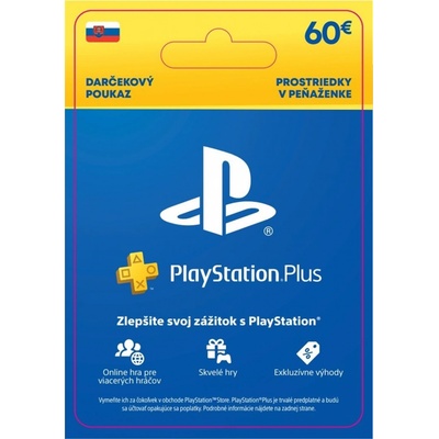 PlayStation predplatená karta 60€ SK
