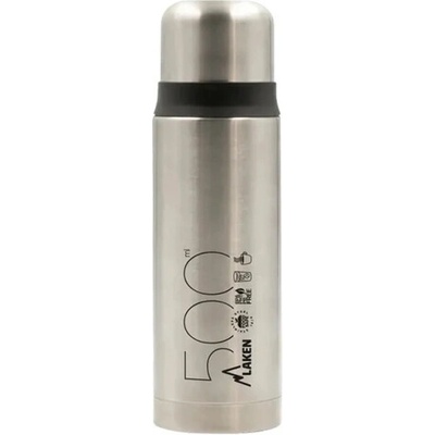 Laken Steel termoláhev ocelová 500 ml stříbrná