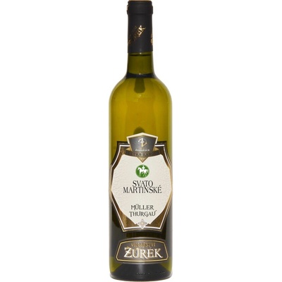 Vinařství Žůrek, Müller Thurgau Svatomartinské, jakostní, 2026, 0,75 l (holá láhev)