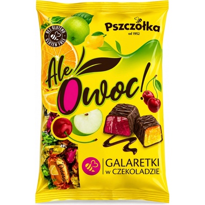PSZCZÓŁKA Ale Owoc! želé cukríky v čokoláde 1 kg