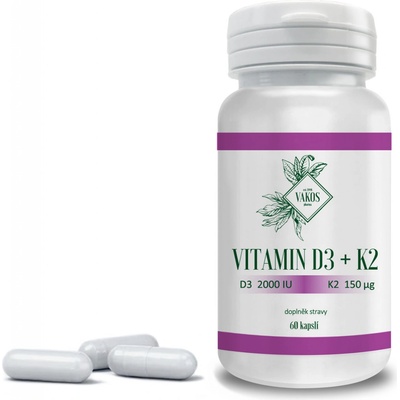 Vakos XT Vitamin D3 + K2 60 kapslí – Hledejceny.cz