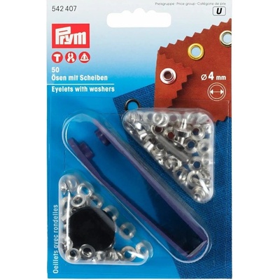 Průchodky 4 mm s podložkou - 1111 nikl
