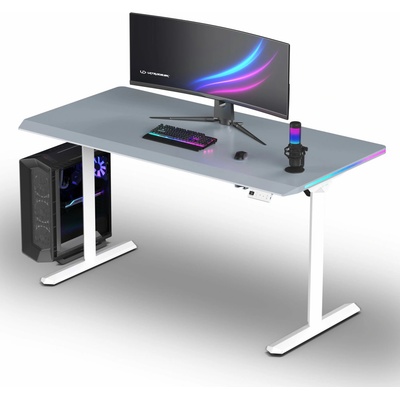 ULTRADESK Quest bílá-šedá UD-QST-FRWT/DTGY