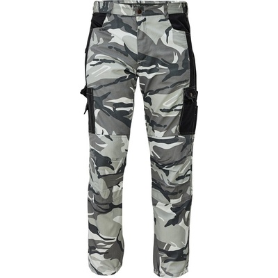 CRV CRAMBE maskáčové kalhoty do pasu camouflage Šedá černá