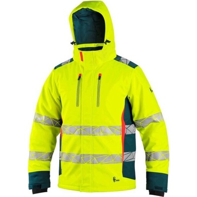 CXS Bedford Winter bunda žlutá fluorescent/modrá