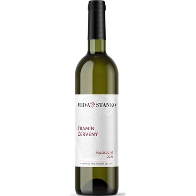 Mrva & Stanko Tramín Červený Polosuché Jasová 13% 0,75 l (čistá fľaša)