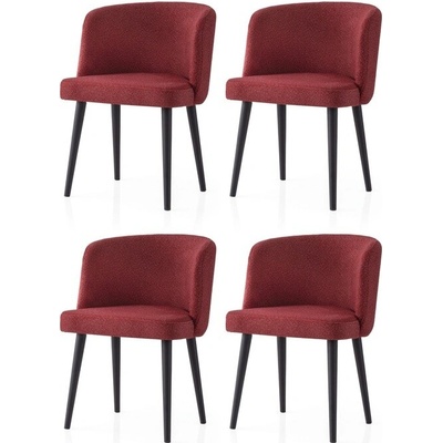 Sconto Soft Červená / Čierna 4 Ks
