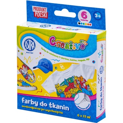 Astra Creativo farby na textil 6 x 15 ml