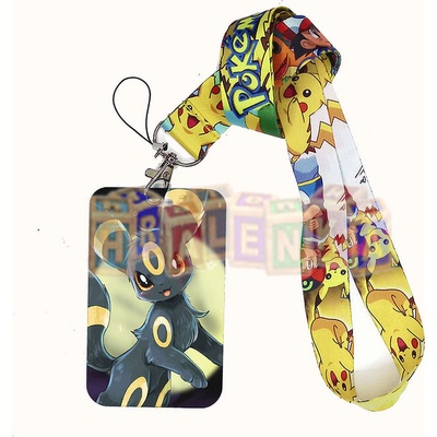 Šńůrka na krk s cedulkou Pokémon Pikachu a Umbreon
