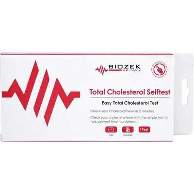 Biozek Total Cholesterol test domácí test na určení celkového cholesterolu v krvi