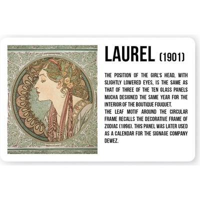 Magnet Alfons Mucha - Laurel