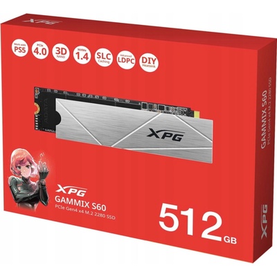 ADATA XPG GAMMIX S60 512GB, AGAMMIXS60-512G-CS