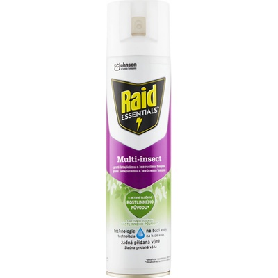 Raid Essentials Multi Insect Insekticid proti létajícímu a lezoucímu hmyzu spray 400 ml