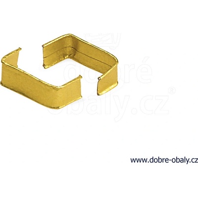 Klipovací pásek (PAP/FE) zlatý 8 x 33 mm [1000 ks]