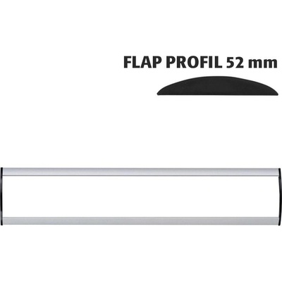 A-Z Reklama CZ Orientační nástěnná tabulka 52 × 350 mm - Flap Profil – kód UDS520NA35