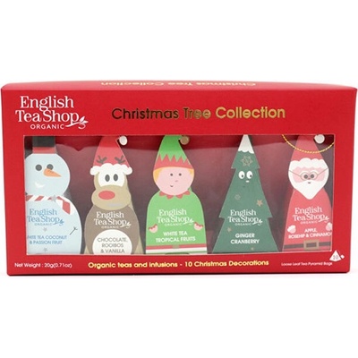 English Tea Shop Dárková sada Vánoční figurky na stromeček BIO 10 pyramidek
