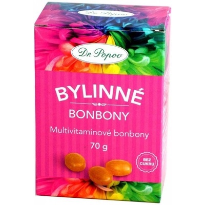 Dr.Popov Bylinné bonbony Multivitamín 70 g