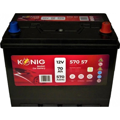 König Basic K57057 12V 70Ah 570A