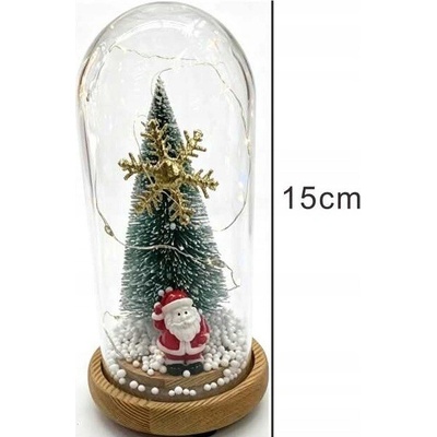 Lampáš 100 sklo, plast 15 cm