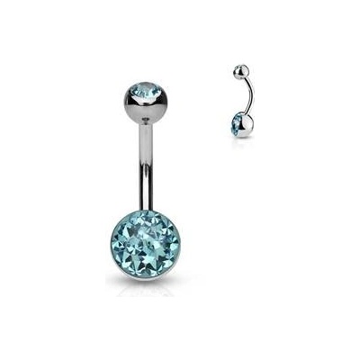 Šperky4U piercing do pupíku zdobený Crystals from Swarovski BS01050-Q