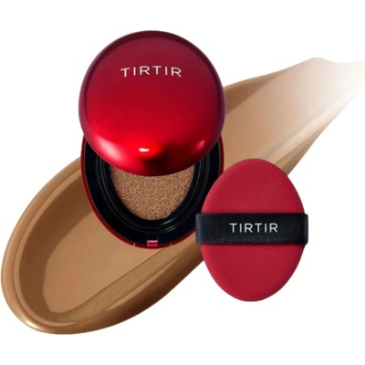Tirtir Mask Fit Red Cushion Mini dlhotrvajúci make-up v hubke 43N Deep Cocoa 4,5 g