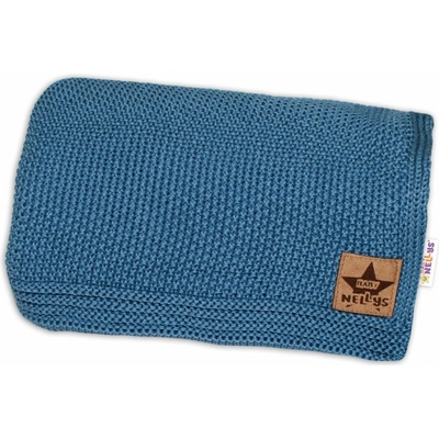Baby Nellys Luxusná deka dečka BASIC navy